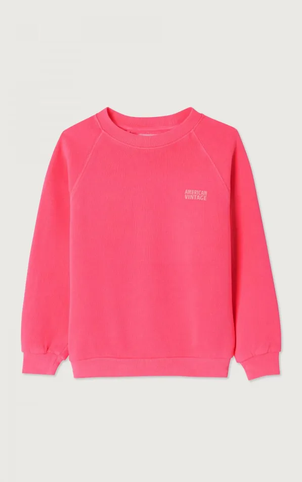 American Vintage Sweatshirts Kids Sweatshirt Izubird Fluorescent Hortensia American Vintage Sweatshirts Kids Sweatshirt Izubird Fluorescent Hortensia