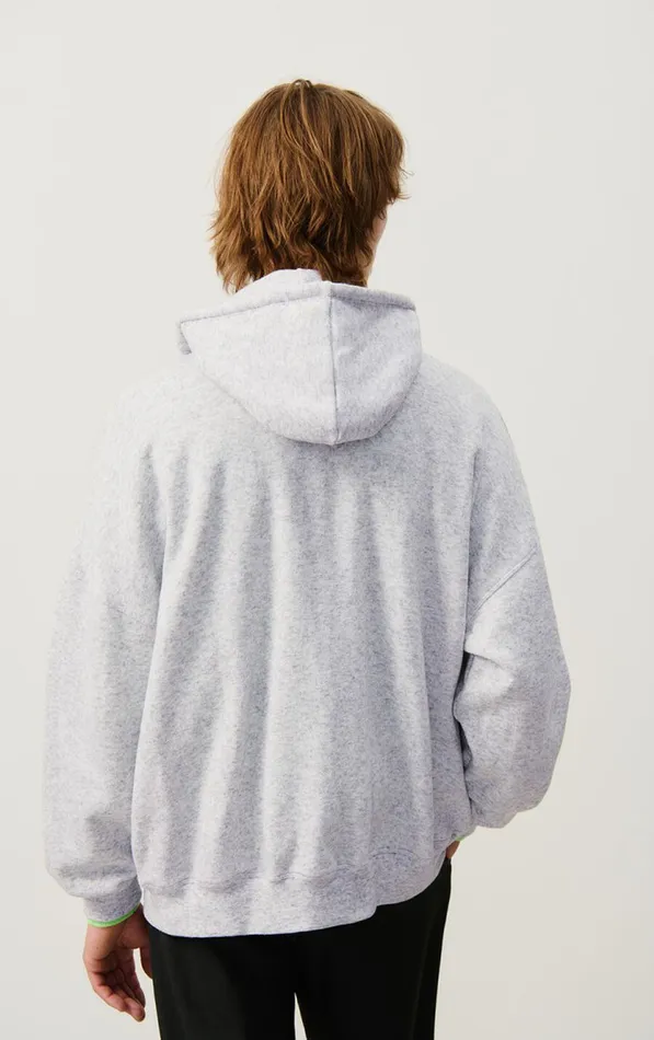 American Vintage Sweatshirts Men Sweatshirt Evona Melange Light Grey American Vintage Sweatshirts Men Sweatshirt Evona Melange Light Grey