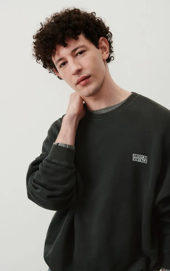 American Vintage Sweatshirts Men Sweatshirt Izubird Vintage Carbon American Vintage Sweatshirts Men Sweatshirt Izubird Vintage Carbon