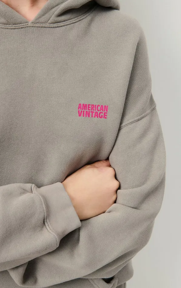 American Vintage Sweatshirts Women Hoodie Izubird Vintage Beaver