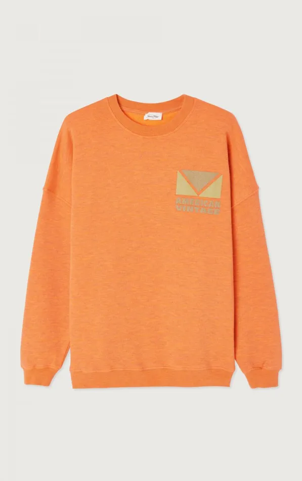American Vintage Sweatshirts Women Sweatshirt Doven Overdyed Fluorescent Vitamins