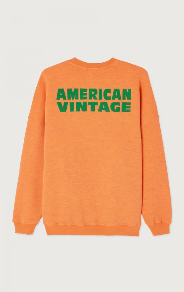 American Vintage Sweatshirts Women Sweatshirt Doven Overdyed Fluorescent Vitamins