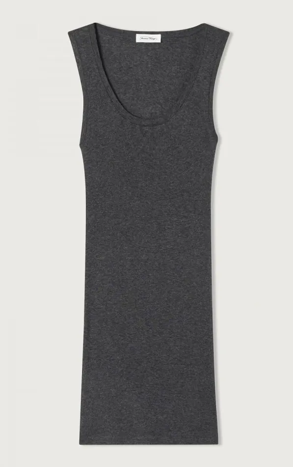 American Vintage Tops and Tanktops Women Tank Top Massachusetts Melange Charcoal American Vintage Tops and Tanktops Women Tank Top Massachusetts Melange Charcoal