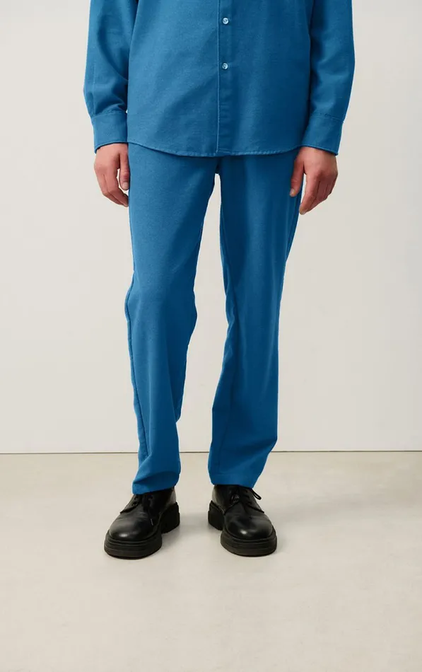 American Vintage Trousers Men Trousers Dakota Melange Mediterranean
