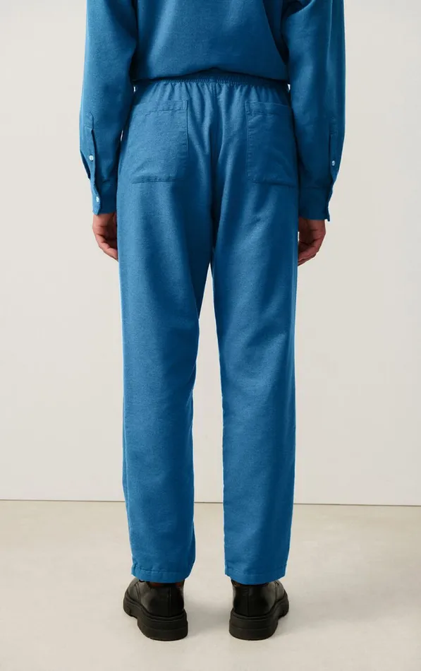 American Vintage Trousers Men Trousers Dakota Melange Mediterranean American Vintage Trousers Men Trousers Dakota Melange Mediterranean