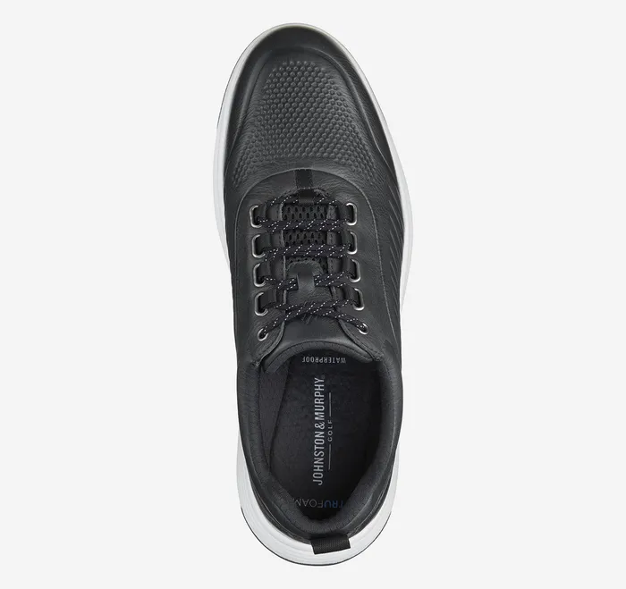 Amherst GL1 Luxe Hybrid Black Waterproof Full Grain Men LaceUps Johnston and Murphy
