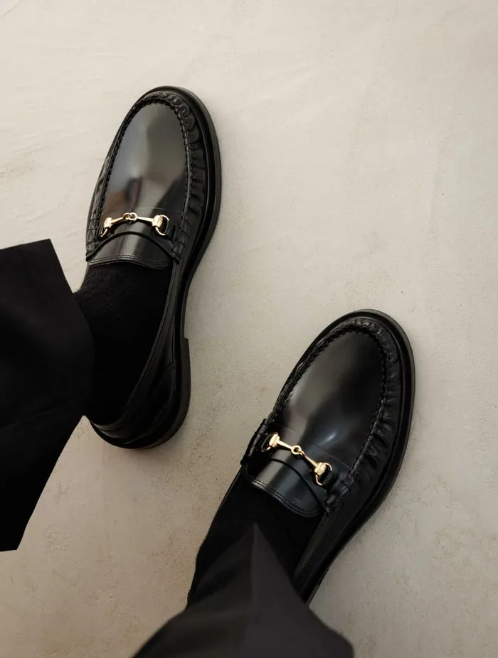 Andrey Siyah Black Men Bobbies Loafers
