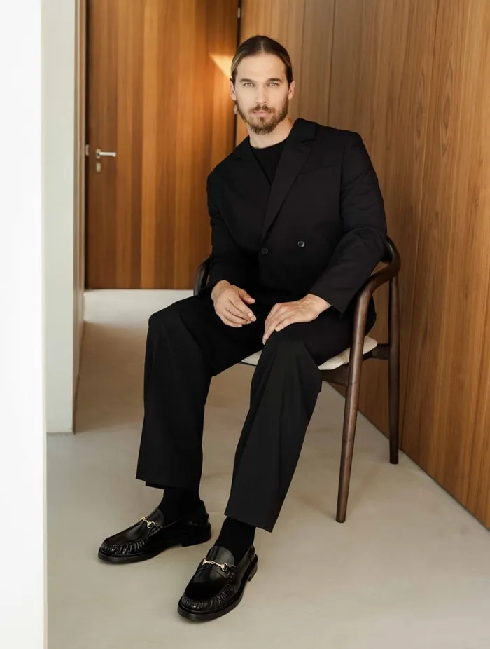 Andrey Siyah Black Men Bobbies Loafers