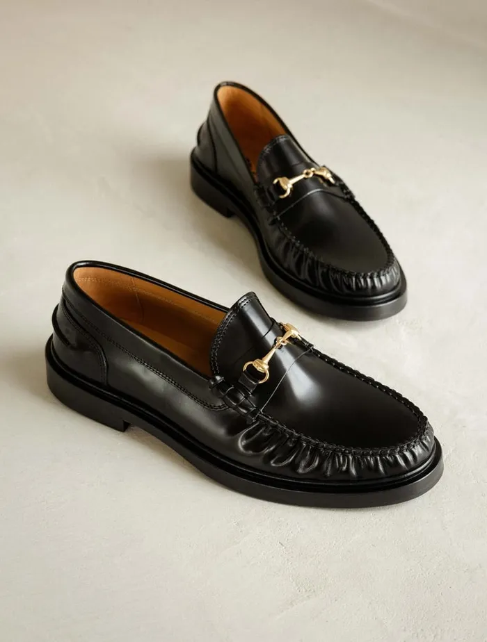 Andrey Siyah Black Men Bobbies Loafers