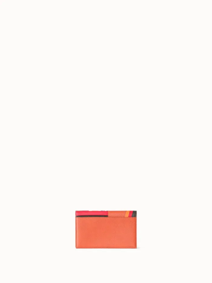 Anouk Clutch Bag In Zig Zag Trapezoid Leather Patchwork Multicolor Women Akris Mini Bags