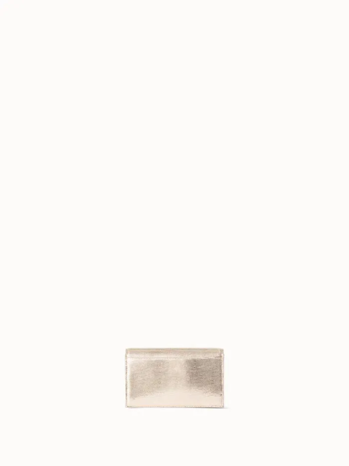 Anouk Envelope Bag With Shiny Lizard Finish Stucco Met Women Akris Shoulder Bags
