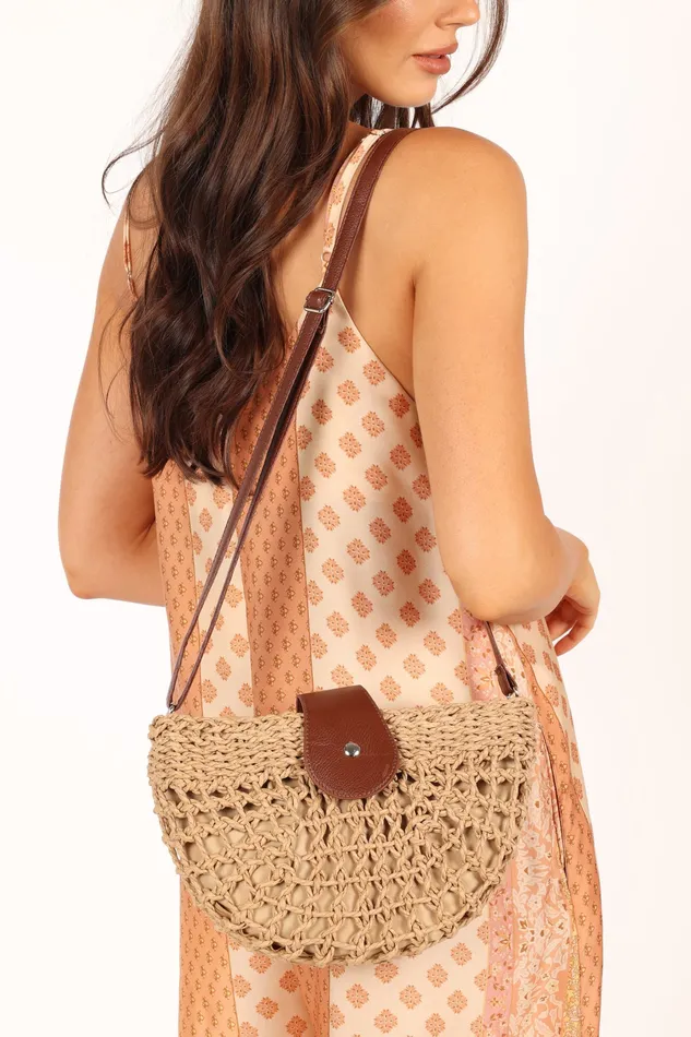 Bags and Wallets Women petalandpup Isle Straw Crossbody Bag 8211 Natural Natural
