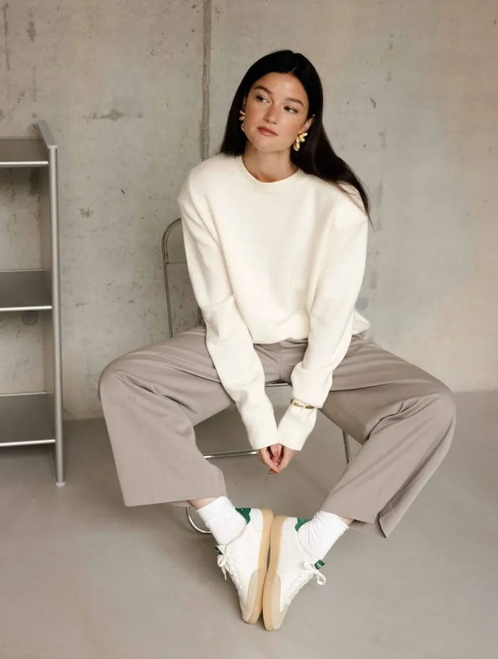 Bahia Off White and Imperial Green Women Bobbies Sneakers Bahia Off White and Imperial Green Women Bobbies Sneakers