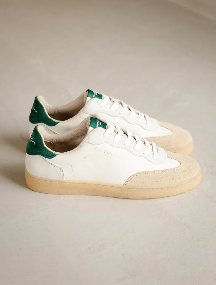 Bahia Off White and Imperial Green Women Bobbies Sneakers Bahia Off White and Imperial Green Women Bobbies Sneakers