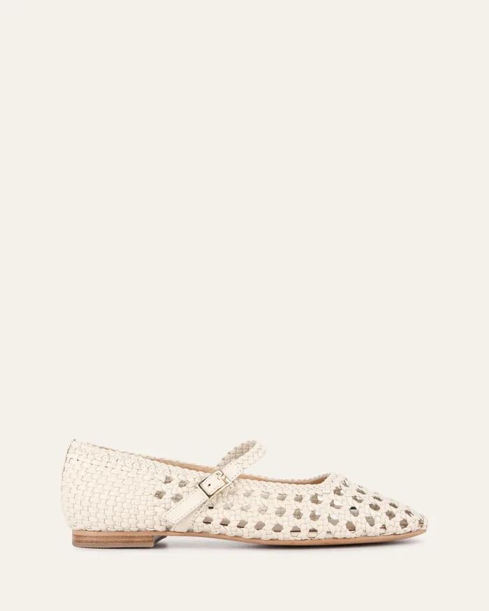 BALLET Women Willis casual flats off white leather jomercer