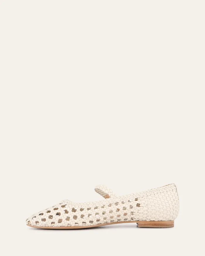 BALLET Women Willis casual flats off white leather jomercer