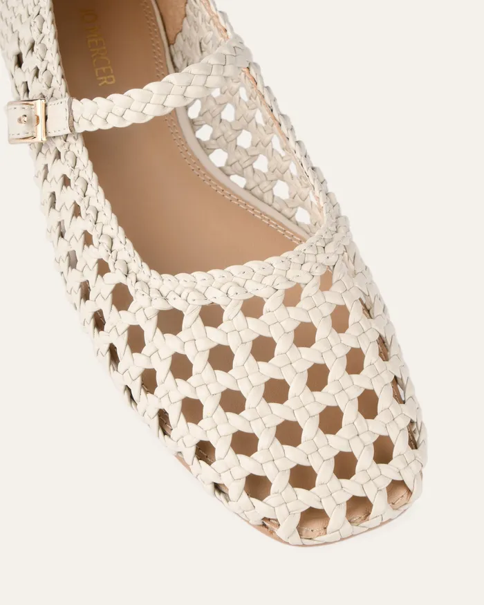 BALLET Women Willis casual flats off white leather jomercer