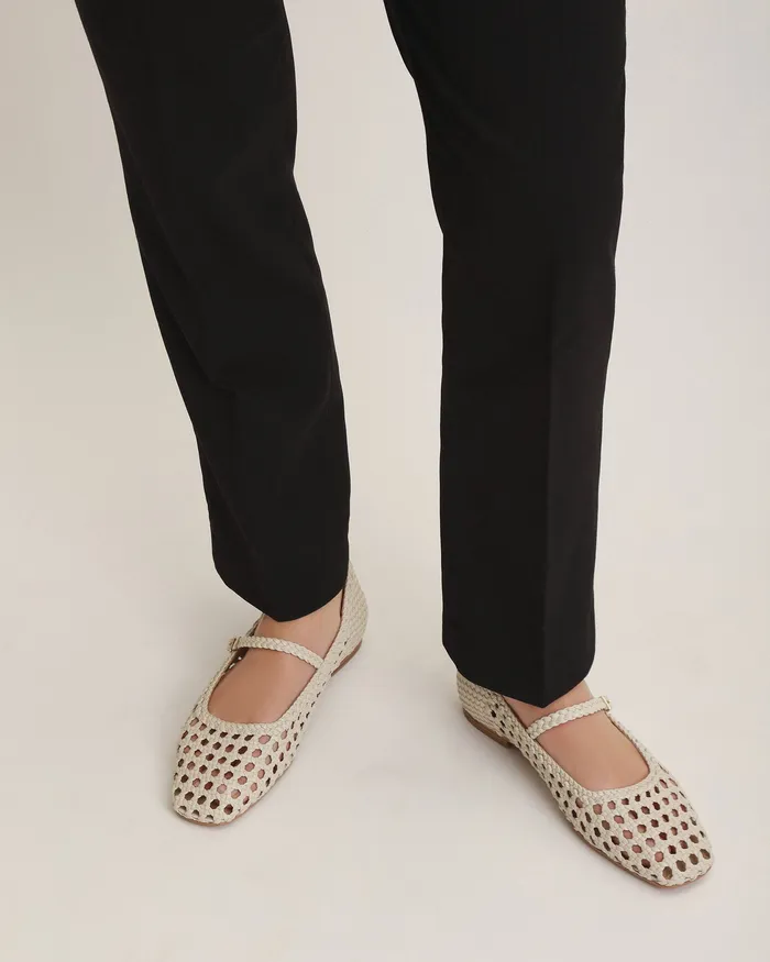 BALLET Women Willis casual flats off white leather jomercer