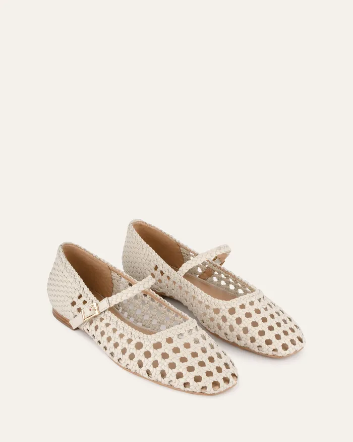 BALLET Women Willis casual flats off white leather jomercer