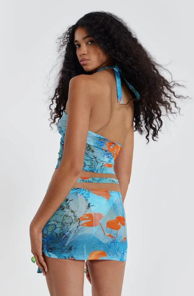 Beach Coords Women Jaded London Cora Halterneck Mesh Top