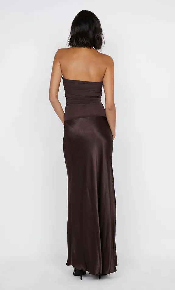 Bec Bridge Bridesmaids Dresses DUA STRAPLESS DRESS Dark Chocolate 8211 Women