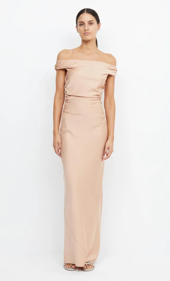 Bec Bridge Bridesmaids Dresses ETERNITY OFF SHOULDER MAXI Rose Gold 8211 Women