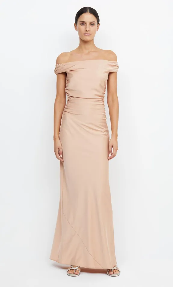Bec Bridge Bridesmaids Dresses ETERNITY OFF SHOULDER MAXI Rose Gold 8211 Women