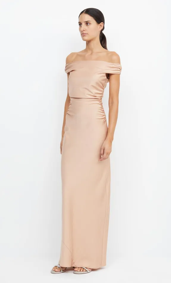 Bec Bridge Bridesmaids Dresses ETERNITY OFF SHOULDER MAXI Rose Gold 8211 Women