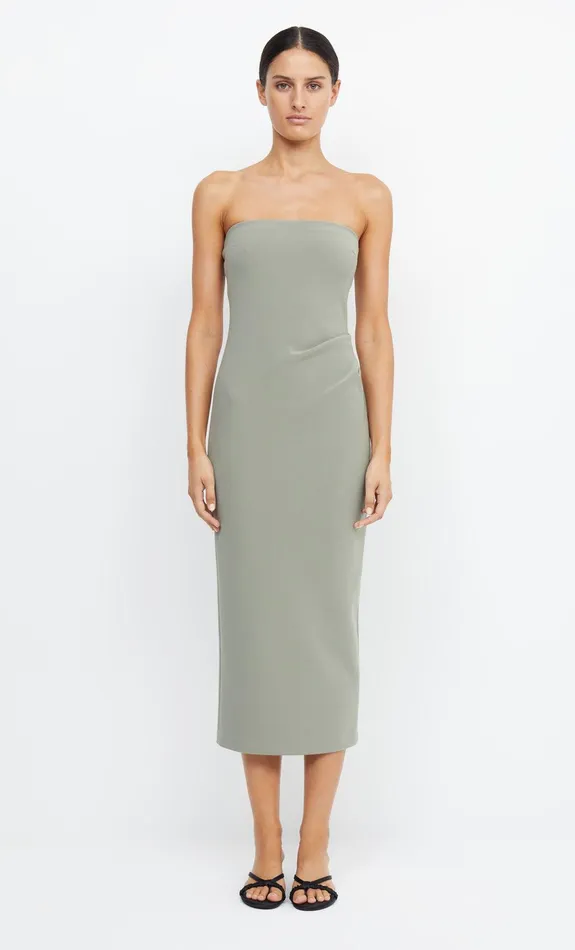 Bec Bridge Dresses BE MINE STRAPLESS MIDI DRESS Sage 8211 Women