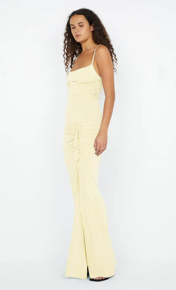 Bec Bridge Dresses GRETA RUFFLE DRESS Butter 8211 Women