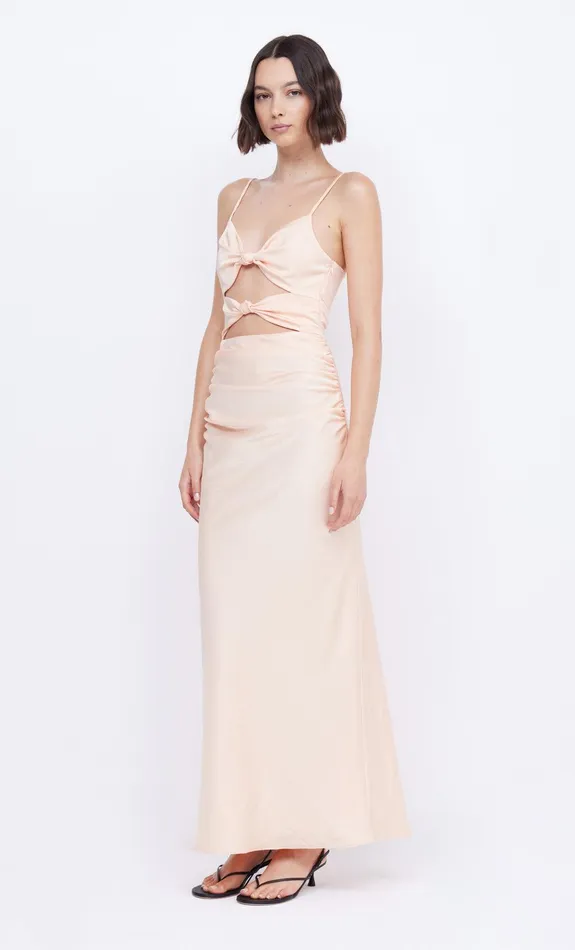 Bec Bridge Dresses MARI LOU KNOT DRESS Peach 8211 Women