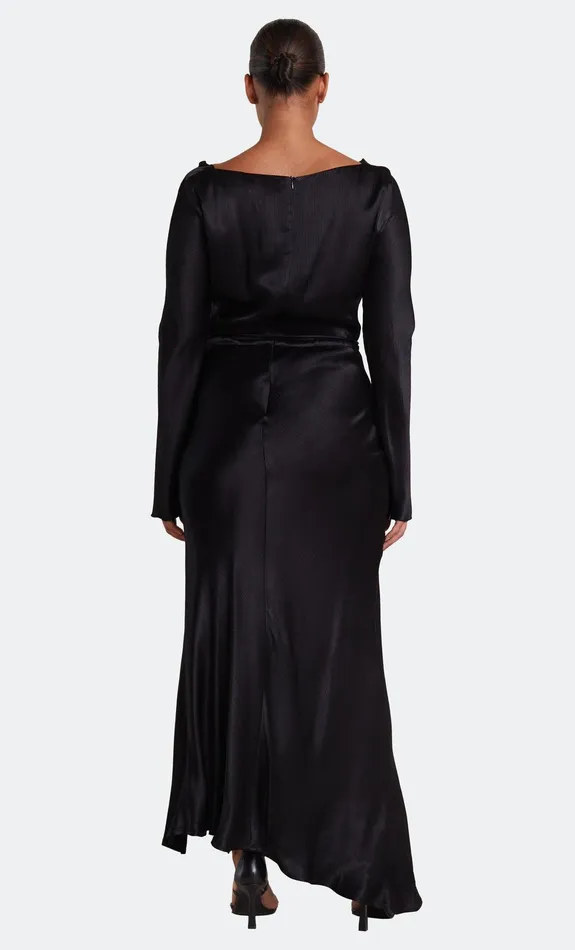 Bec Bridge Dresses MOON DANCE LONG SLEEVE COWL DRESS Black 8211 Women