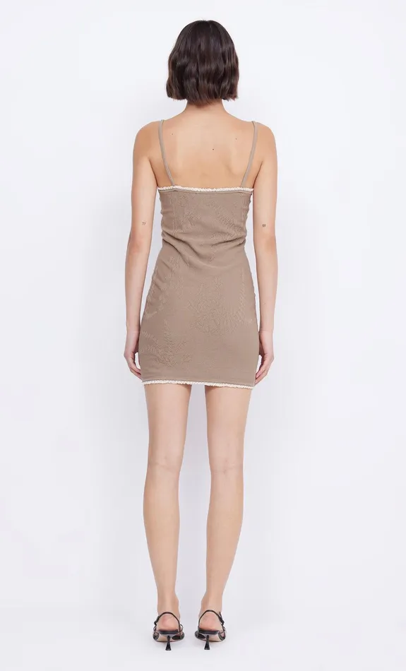 Bec Bridge Dresses NAELLE KNIT MINI DRESS Taupe 8211 Women