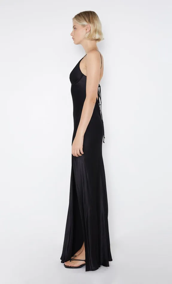 Bec Bridge Dresses REN SPLIT MAXI DRESS Black 8211 Women