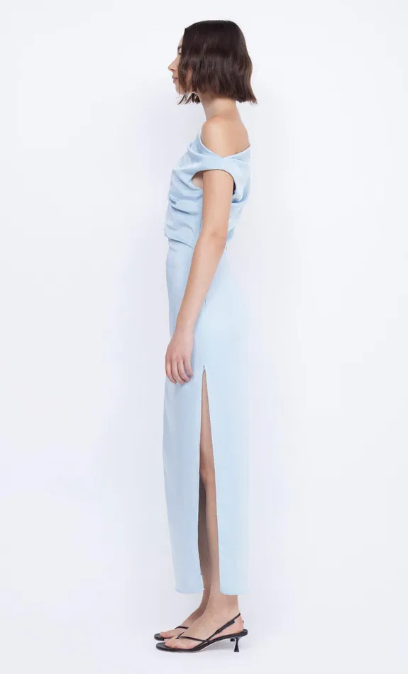Bec Bridge Dresses ROCHELLE ASYM MIDI DRESS Dolphin Blue 8211 Women