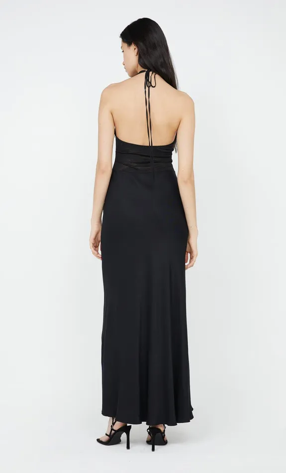 Bec Bridge Event Wear Dresses AKARI HALTER DRESS Black 8211 Women