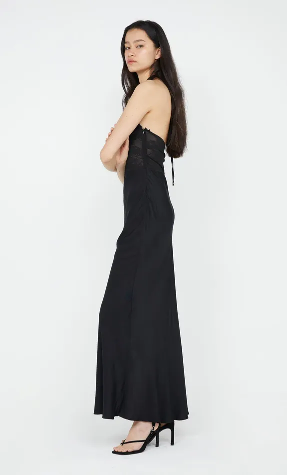 Bec Bridge Event Wear Dresses AKARI HALTER DRESS Black 8211 Women