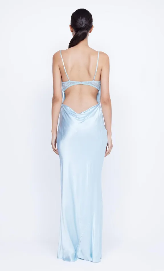 Bec Bridge Event Wear Dresses ARABELLA BACKLESS DRESS Dolphin Blue 8211 Women