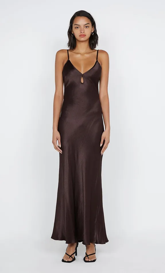 Bec Bridge Event Wear Dresses CEDAR CITY MAXI DRESS Dark Chocolate 8211 Women