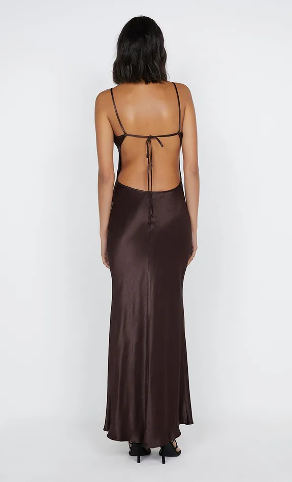 Bec Bridge Event Wear Dresses CEDAR CITY MAXI DRESS Dark Chocolate 8211 Women