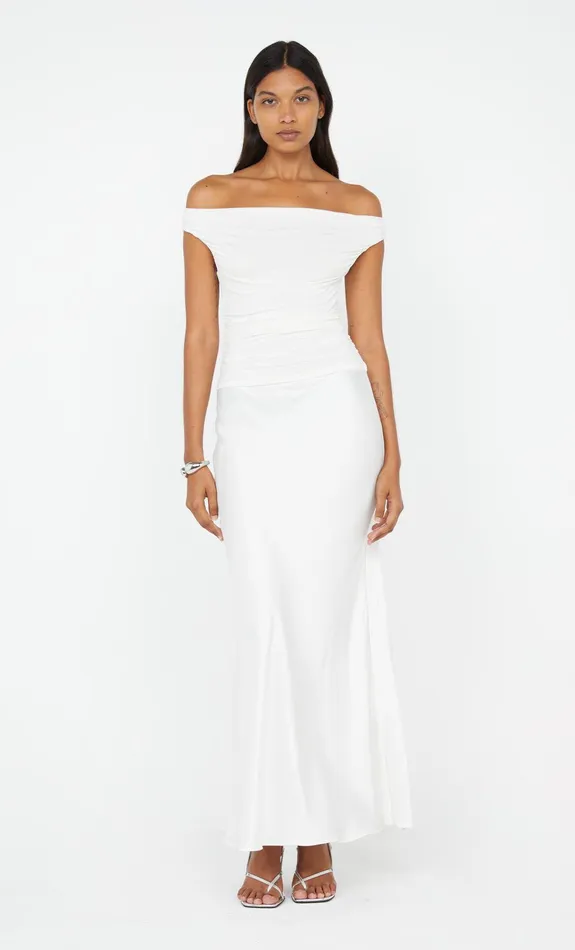 Bec Bridge Event Wear Dresses ELEAH OFF SHOULDER DRESS White 8211 Women