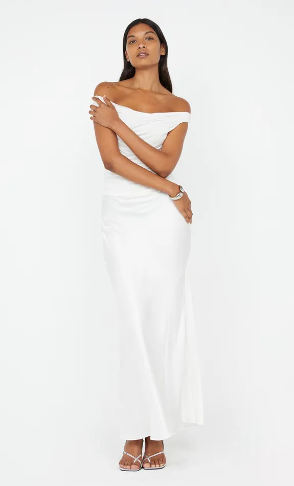 Bec Bridge Event Wear Dresses ELEAH OFF SHOULDER DRESS White 8211 Women