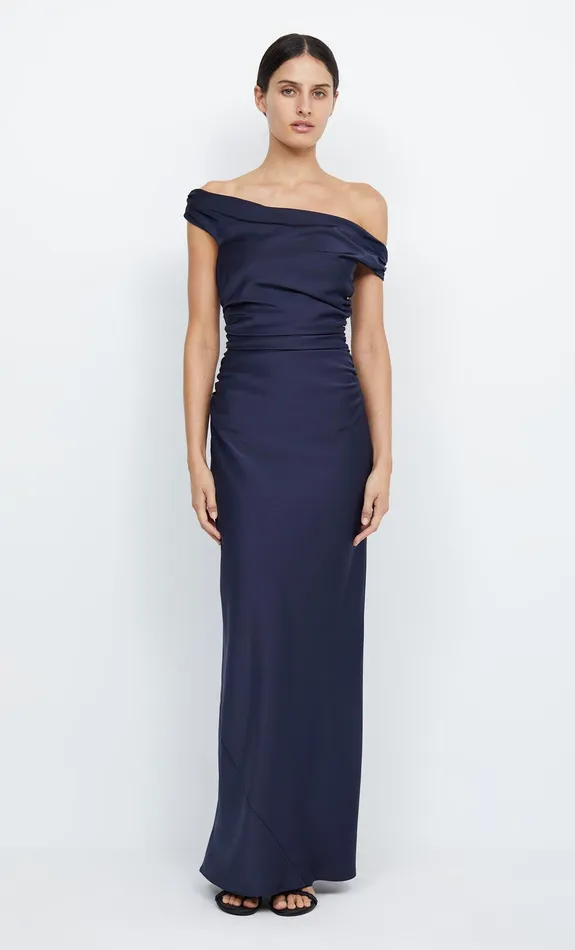 Bec Bridge Event Wear Dresses ETERNITY OFF SHOULDER MAXI Ink 8211 Women