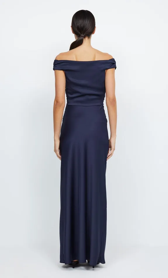 Bec Bridge Event Wear Dresses ETERNITY OFF SHOULDER MAXI Ink 8211 Women