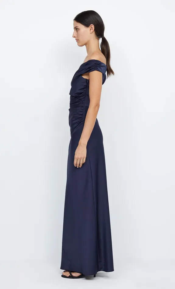 Bec Bridge Event Wear Dresses ETERNITY OFF SHOULDER MAXI Ink 8211 Women