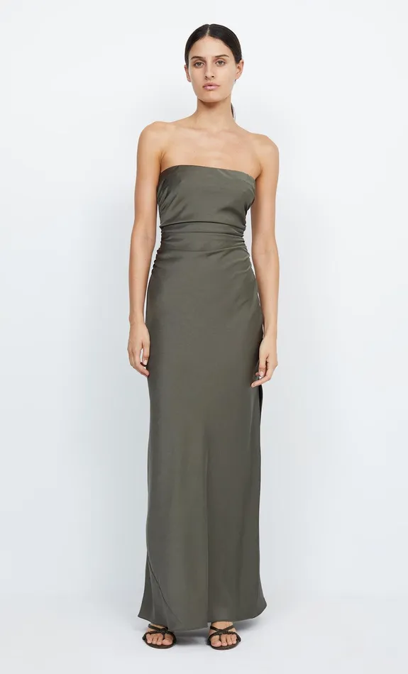 Bec Bridge Event Wear Dresses ETERNITY STRAPLESS MAXI Dark Willow 8211 Women