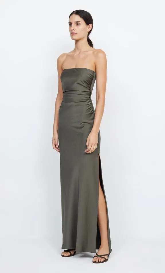 Bec Bridge Event Wear Dresses ETERNITY STRAPLESS MAXI Dark Willow 8211 Women