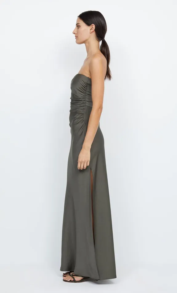 Bec Bridge Event Wear Dresses ETERNITY STRAPLESS MAXI Dark Willow 8211 Women