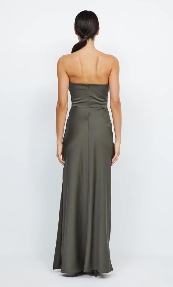 Bec Bridge Event Wear Dresses ETERNITY STRAPLESS MAXI Dark Willow 8211 Women