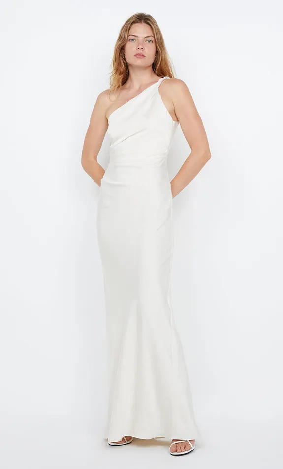 Bec Bridge Event Wear Dresses LUNETTA ASYM DRESS Cream 8211 Women